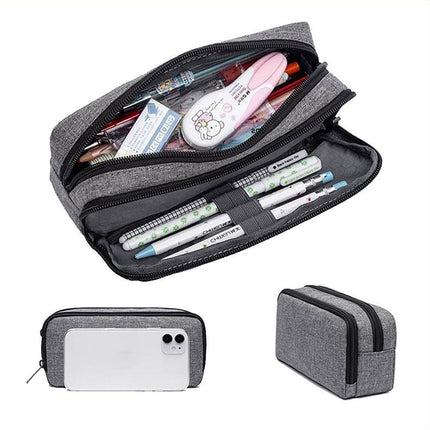 Large Capacity Pencil Case Double Layer for Primary School Students Creative Bag