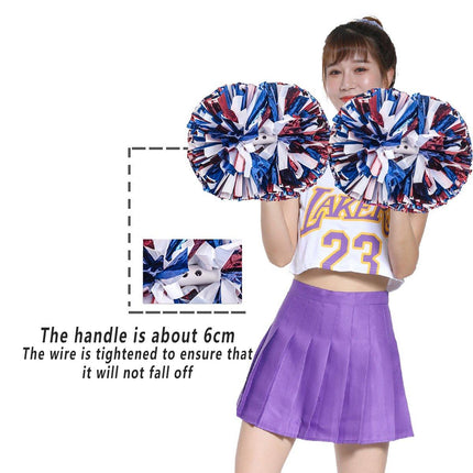 4PCS Cheerleading Hand Flower Set Performance Cheerleader Flower Ball Props