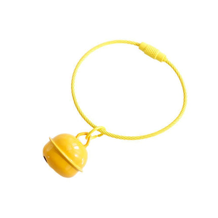 Gift DIY Pendant Color Bell Keychain Key Chain Accessories Plastic Key Ring Gift - Aimall