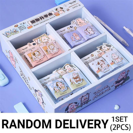 Kids Hand Book Planner Notebook Mini Organizer with Postcards Children Gift Idea RANDOM DELIVERY - Aimall