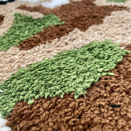 Mushroom Shaped Bathroom Mat Absorbent Non Slip Cartoon Rug Soft Mat