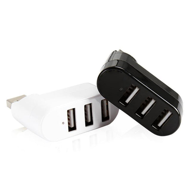 3 Port USB HUB Distribution Splitter Adapter Super Speed Data Hub For Laptop PC - Aimall