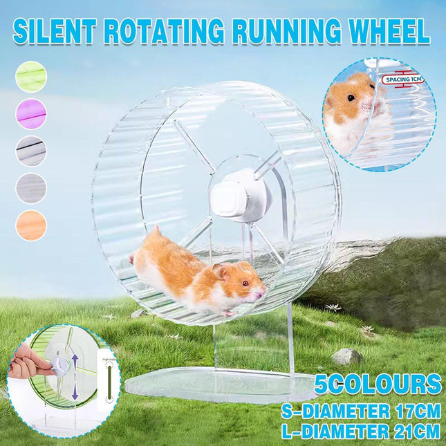 Quiet Hamster Running Wheel Small Pet Treadmill Exercise Ball Toy Supplies
