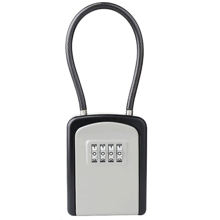 Portable Key Lock Box Hanging Combination Storage Organizer for Home Security