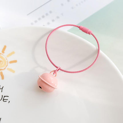 Gift DIY Pendant Color Bell Keychain Key Chain Accessories Plastic Key Ring Gift - Aimall
