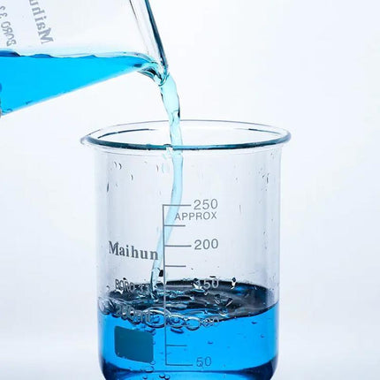 7PCS/Set Low Form Glass Beaker 5ml-250ml Borosilicate Measuring Lab Glassware - Aimall