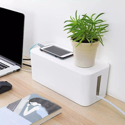 Large Cable Wire Storage Box Case Cord Management Socket Safety Tidy Organizer - Aimall
