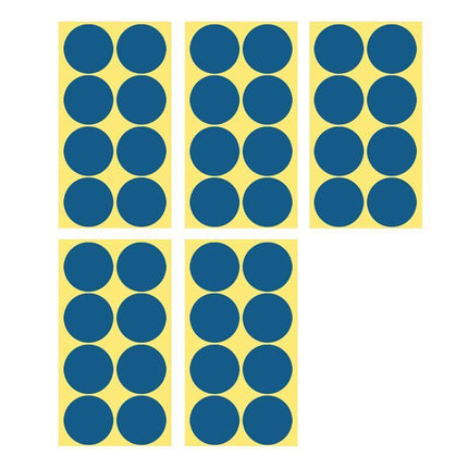 8/13/25/50mm Colour Sticker Dots Adhesive Round Labels Circular Scrapbooking Blue - Aimall
