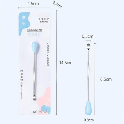 Stainless Steel Earpick Scoop Reusable Earwax Removal Tool Cleaner Kit Unisex
