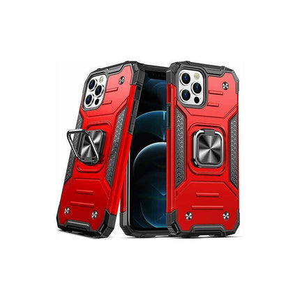 Shockproof Ring Case For iPhone 14 Plus Blue/Black/Red - Aimall