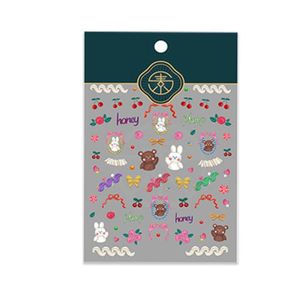 Chinese Style Nail Stickers Flower Decorations DIY Nail Stickers Nails Art - Aimall