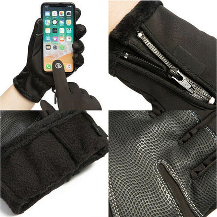 Winter Warm Windproof Waterproof ANTI-SLIP Thermal Touch Screen Gloves Unisex XL Size - Aimall