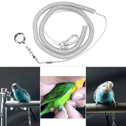 Parrot Leg Ring Anti Slip Bird Anklet Elastic Rope with Alloy Fasteners Supplies