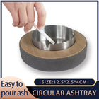 Leather Tissue Box Holder Decorative Storage Box with Ashtray for Hotel Use