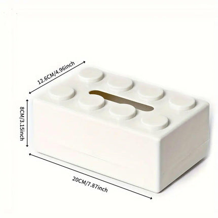 Tissue Box Cover Creative Building Block Cute Napkin Dispenser Holder Home Decor