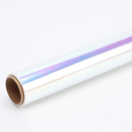 Iridescent Flower Bouquet Wrapping Paper 80CM*15M Cellophane Rainbow Film - Aimall