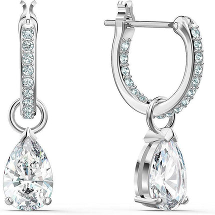Exquisite Teardrop Drop Earrings with Cubic Zirconia Accents