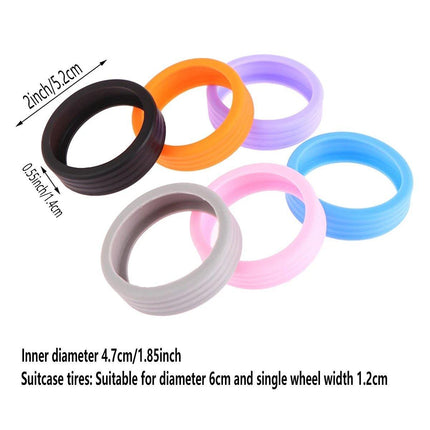 16 PCS Silicone Luggage Wheels Cover Caster Shoes Wheel Protector for Luggage - Aimall