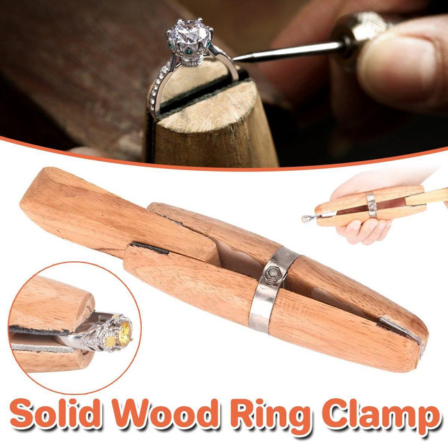 Professional Wood Ring Clamp Jewelers Holder Jewelry Making Hand Tool Benchwork