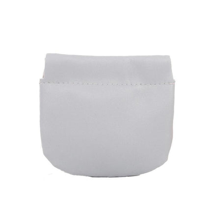 Pocket Cosmetic Bag Leather Storage Portable self-Closing Water-Resistant - Aimall