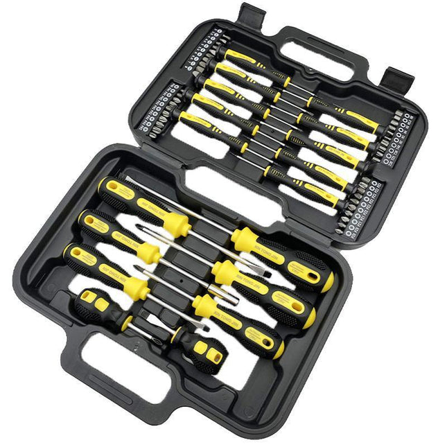 58Pcs Magnetic Screwdriver Set Slotted Phillips Bit Hex Pozidriv Torx Key Bit - Aimall