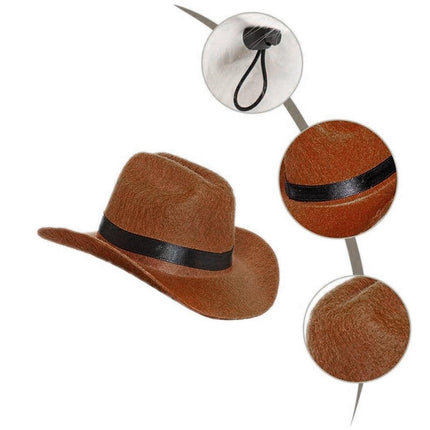 Adjustable Dog Hat Pet Puppy Cowboy Sun Cap Cosplay Party Show Hat Dog and Cat