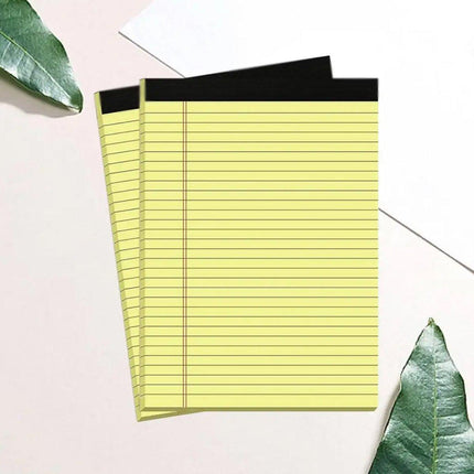 4PCS Tearable Lined Notepad Simple Design Colourful Memo Pad Notebook