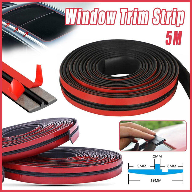 Car Windshield T-Shape Sealing Strip Window Gap Weatherproof Trim Roof Seal