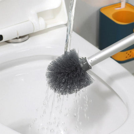 Toilet Cleaning Brush Wall Mounted Holder Bathroom Household Cleaner Tool