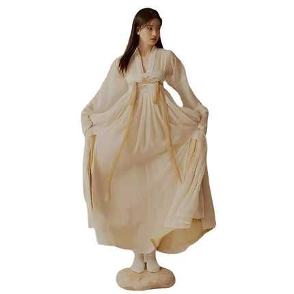 Hanfu Woman Ancient Style Chest-Length Skirt Daily Wear Traditional Outfit