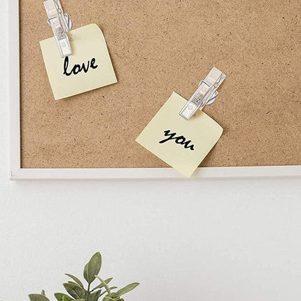 200pcs Office Bulletin Cork Board Accessories Staples Clip Pegs Push Pins