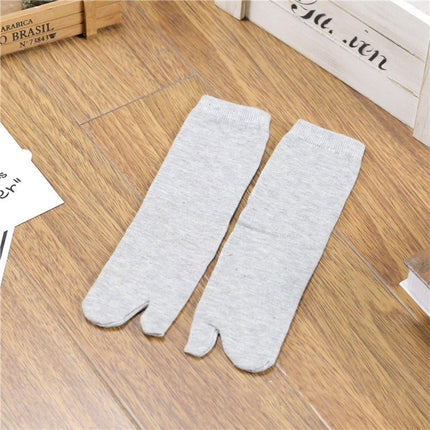 Two Toe Socks Japan Style Clog Props Hotel Bath Spa Socks Comfortable Tube Fit