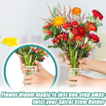Spiral Ikebana Stem Holder Ring Vases Flower Bouquet Floral Arranger Tool DIY