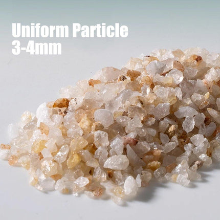 Natural Quartz Sand Aquarium Decoration Natural Fish Tank Base Sand River Stone - Aimall