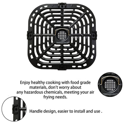 Air Fryer Accessories Set Steamer Sheet Grease Trap Grill Pan for Cooking