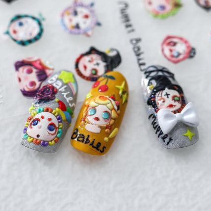 Chinese Style Nail Stickers Flower Decorations DIY Nail Stickers Nails Art - Aimall