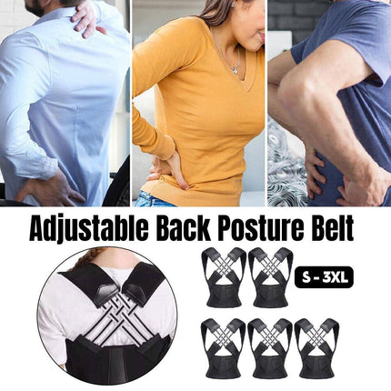 Adjustable Back Posture Corrector Support Belt for Unisex Hunchback Correction