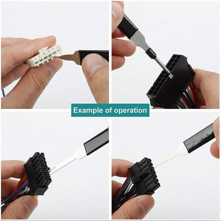 76Pcs/Set Pin Ejector Wire Kit Extractor Auto Terminal Removal Connector Tool - Aimall