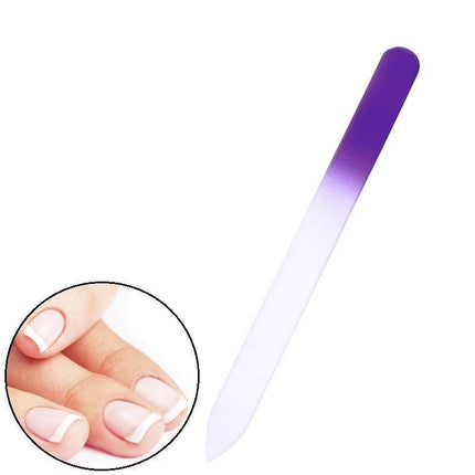 Durable Crystal Glass Nail File Buffer Art Files Manicure - Aimall