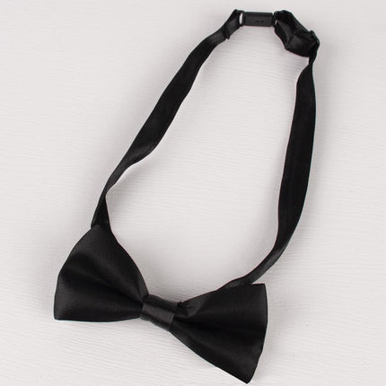 Solid Color Glossy Double-layer Children's Bow Tie Two-color Baby Korean Style Small - Aimall