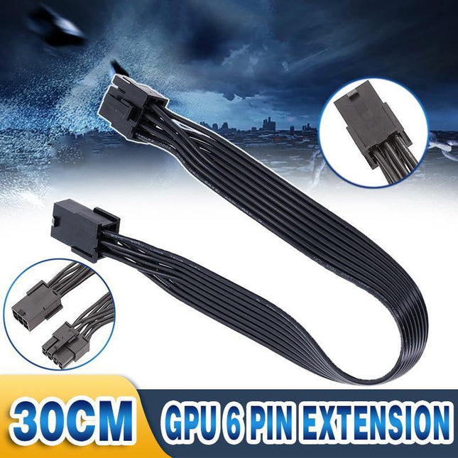 6 PIN PCIe male to Female extension Cable Converter for GPU Video Card - Aimall