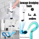 High Pressure Toilet Pipe Sewer Dredge Tool Pneumatic Suction Floor Drain Tool