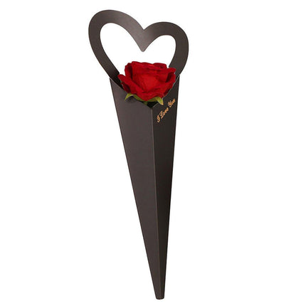 50pcs Heart Shaped Flower Box Creative Gift Bouquet Packaging Fresh Flower Box