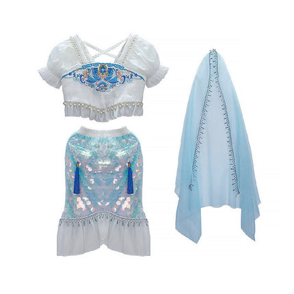 Summer Princess Hanfu Dress for Girls Cute Chinese Traditional Outfit