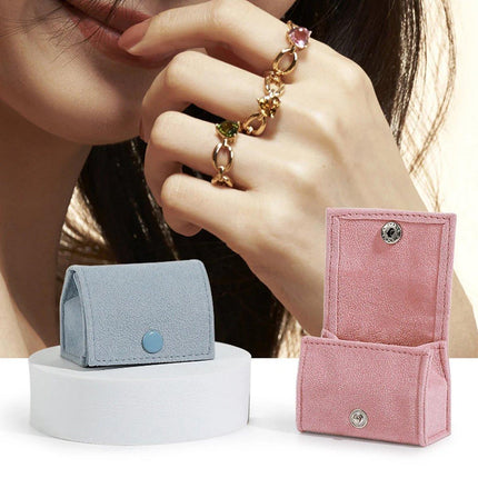 5pcs Portable Mini Jewelry Ring Box Travel Storage Case Small Jewelry Organizer