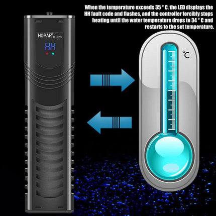 500/800/1000w Submersible Temperature Control Rod with LED Display for Fish Tanks