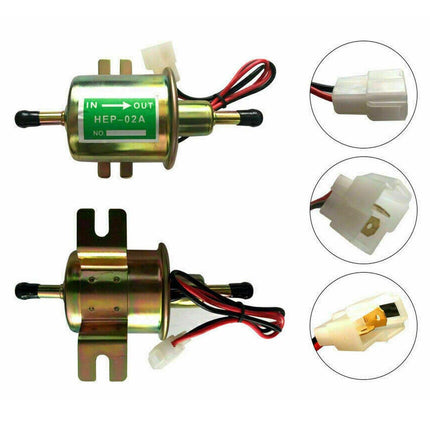 12V Universal Low Pressure Electric Fuel Pump 2.5-4 PSI Gas Diesel Inline HEP02A