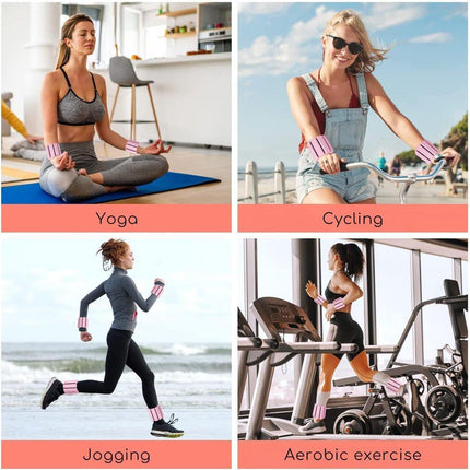 2PCS Adjustable Ankle Weights Wrist Weight Bracelet Fitness Equipment Training