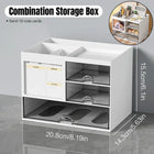 Clear Desktop Organiser Drawer Storage Shelf for Office Home Supplies Durable