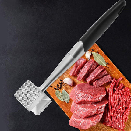 Stainless Steel Meat Tenderizer Hammer Kitchen Tool for Cooking and BBQ Use